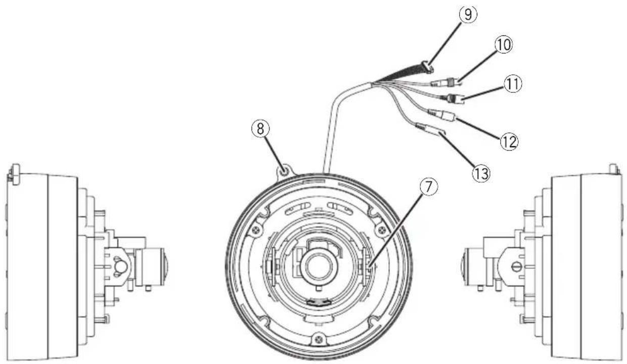 Technical diagram of a mechanical assembly with numbered components for identification