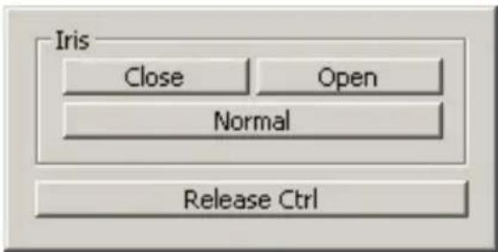 Iris Close Open Normal Release Ctrl