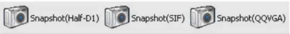 Snapshot(Half-D1) Snapshot(SIF) Snapshot(QQVGA)