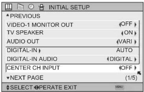 JVC HD-P70R1U - Center CH Input - 5