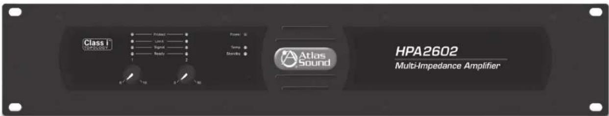 Class i TOPOLIOLOGY Product LANT Signal Ready Power Temp Standard Atlas Sound HPA2602 Multi-Impedance Amplifier
