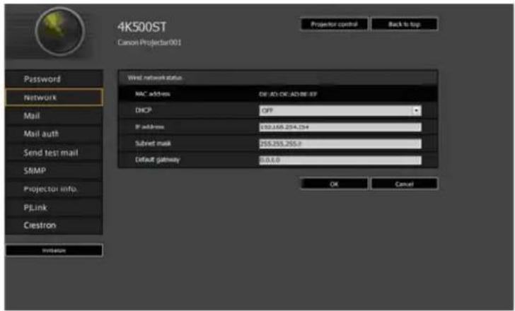 CANON REALiS 4K500ST Pro AV - 1Select a function to set up from the settings screen menu. - 1