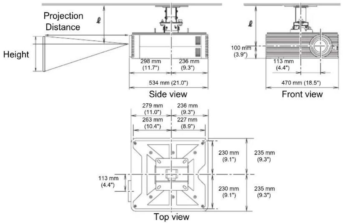CANON REALiS 4K500ST Pro AV - Mounting Position - 3