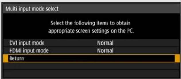 CANON REALiS 4K500ST Pro AV - HDMI input mode - 3