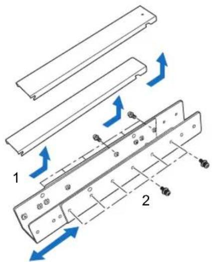 CANON REALiS 4K500ST Pro AV - Preparation: Adjust the pipe length according to the ceiling height - 1