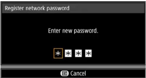 CANON REALiS 4K500ST Pro AV - Register network password - 2