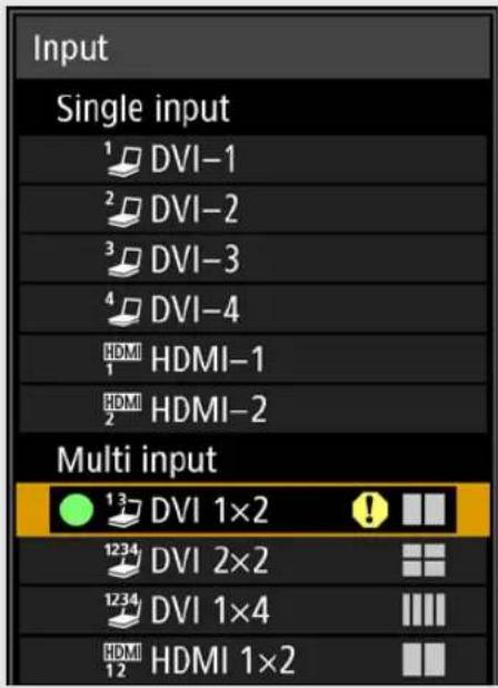 CANON REALiS 4K500ST Pro AV - 3Press the OK button to confirm the input signal type. - 2