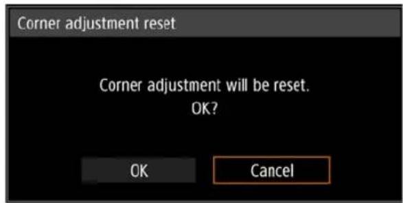 CANON REALiS 4K500ST Pro AV - ■Resetting the Keystone Adjustment - 2