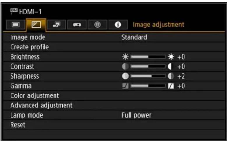 CANON REALiS 4K500ST Pro AV - Image adjustment - 1