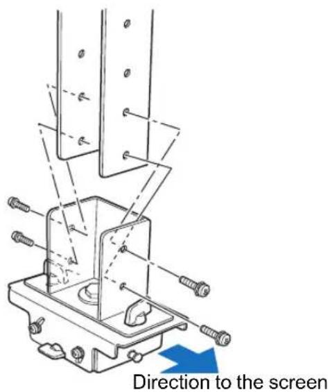 CANON REALiS 4K500ST Pro AV - Attach the Joint fitting to the bottom of the extension pipe - 1
