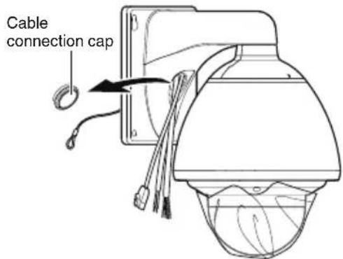JVC VN-H657WPU - Remove the cable connection cap. - 1