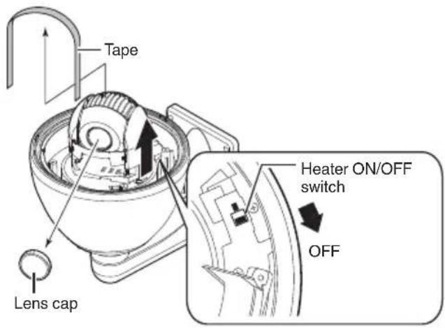 JVC VN-H657WPU - Remove the lens cap and tape used during transporting. - 1