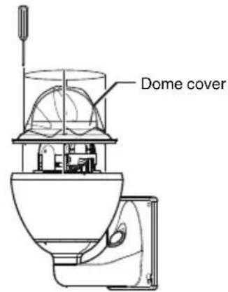JVC VN-H657WPU - Remove the dome cover. - 1