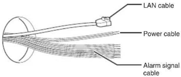 JVC VN-H657WPU - Pull the cables from the hole in the wall. - 1