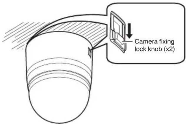 JVC VN-H657WPU - Lock the camera fixing lock knobs (x2) - 1
