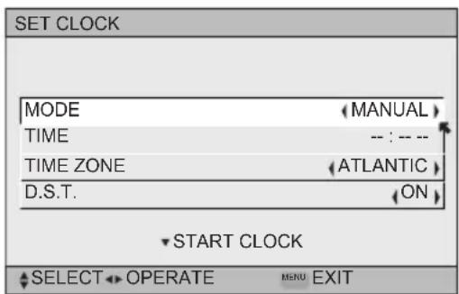 JVC AV-30W575 - Manual Clock Set - 1