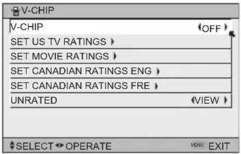 JVC AV-30W575 - Setting US V-Chip Ratings - 6