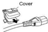 JVC DT-R17L4DU - Attaching the power cord holder - 2