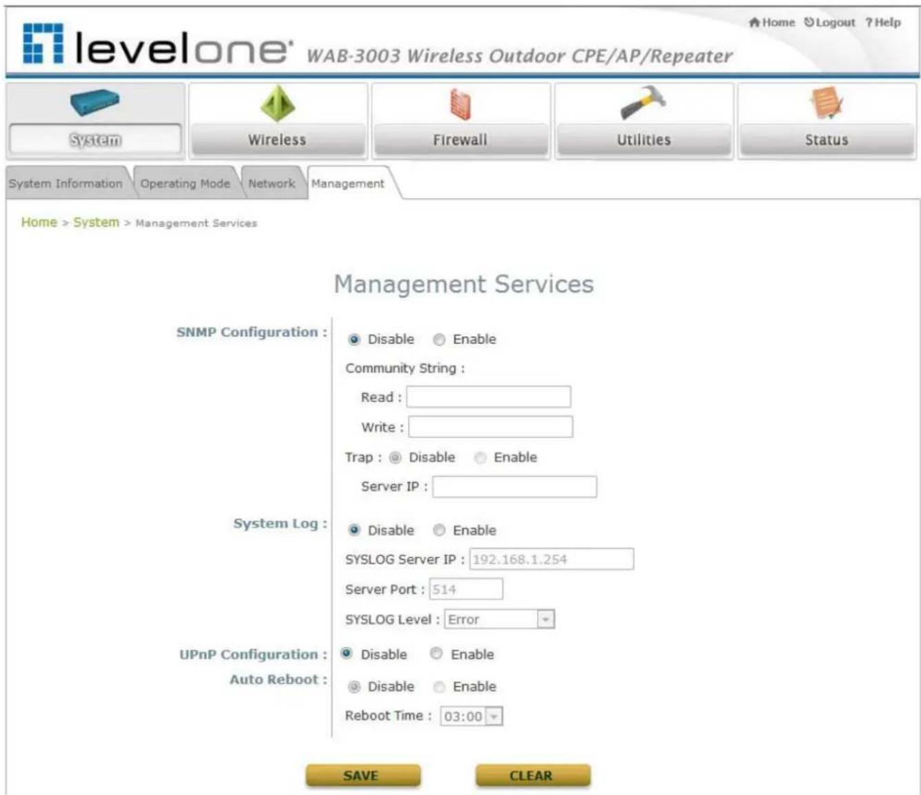 LEVELONE WAB-3003 - Management Services - 1