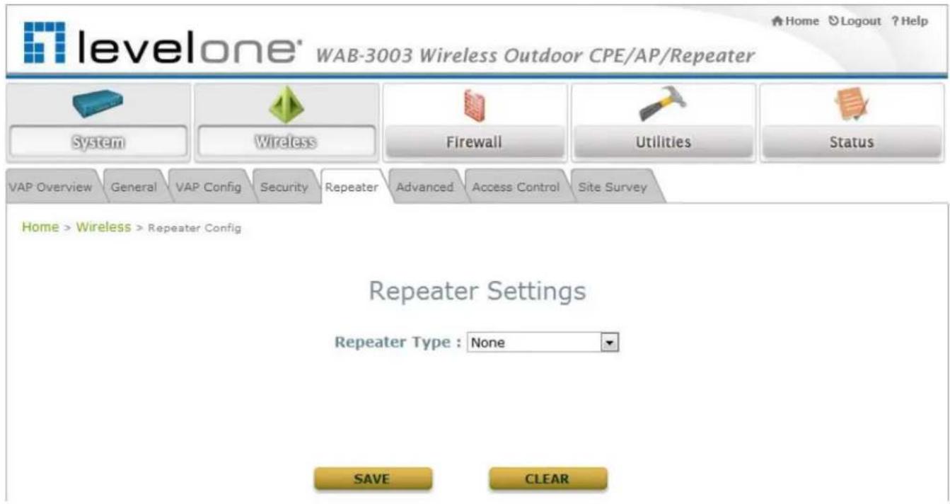 LEVELONE WAB-3003 - Repeater Settings - 1