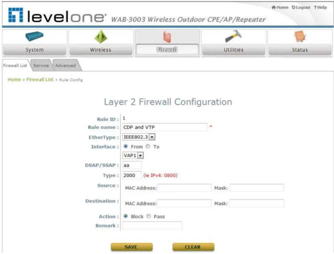 LEVELONE WAB-3003 - WAB-3003 108M 11g Outdoor PoE CPE/ AP/ Bridge - 1
