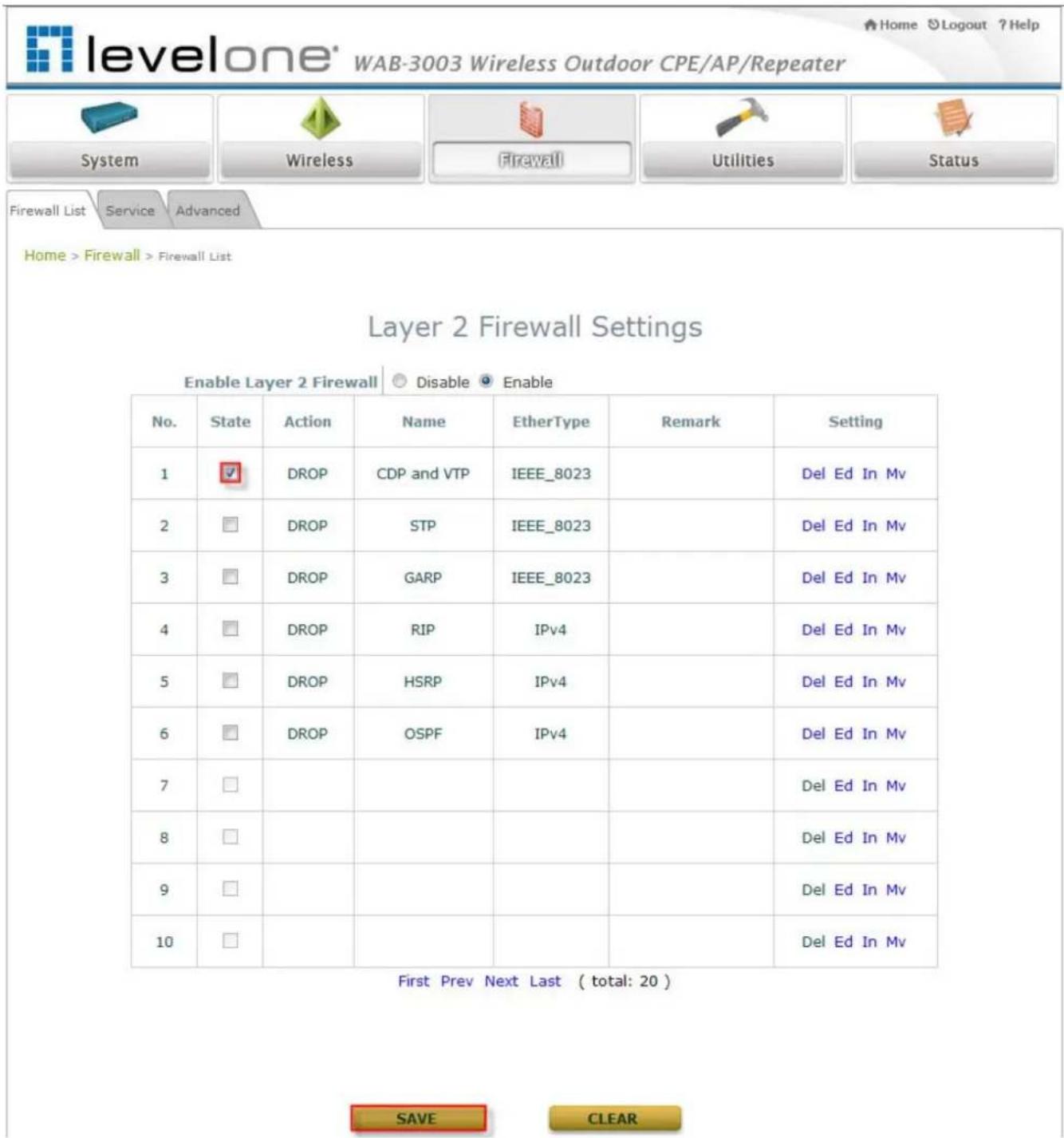 LEVELONE WAB-3003 - WAB-3003 108M 11g Outdoor PoE CPE/ AP/ Bridge - 3