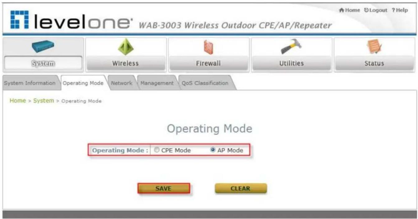 LEVELONE WAB-3003 - Operating Mode - 1