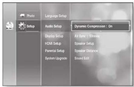 SAMSUNG HT-BD2ST - Setting the Speaker Distance - 1