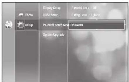 SAMSUNG HT-BD2ST - Changing the Password - 1