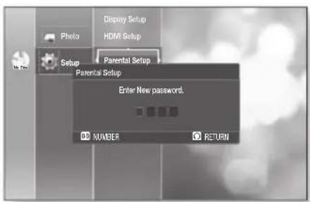 SAMSUNG HT-BD2ST - SETTING UP THE PARENTAL LOCK - 2