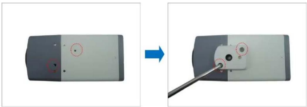 ACTi E215 - Step 1: Attach the Mounting Block - 1