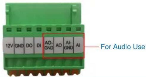12V GND DO DI AO-GND AO AI-GND AI For Audio Use