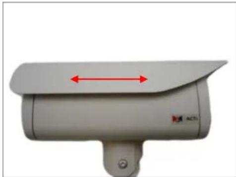 ACTi B49 - Step 2: Attach the Sunshield - 2