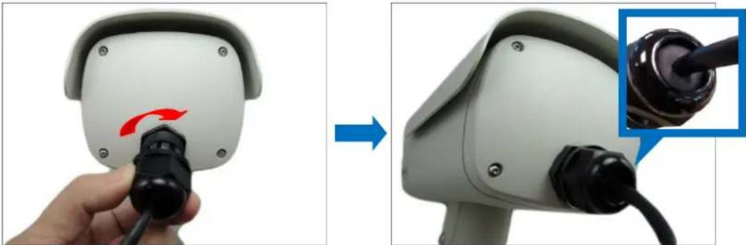 ACTi B49 - How to Use the Male Cable Gland (Optional) - 11