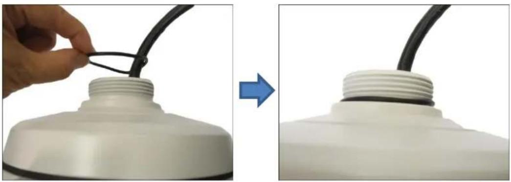 ACTi Q75 - Attach the Rubber Ring to the Mount Kit - 1
