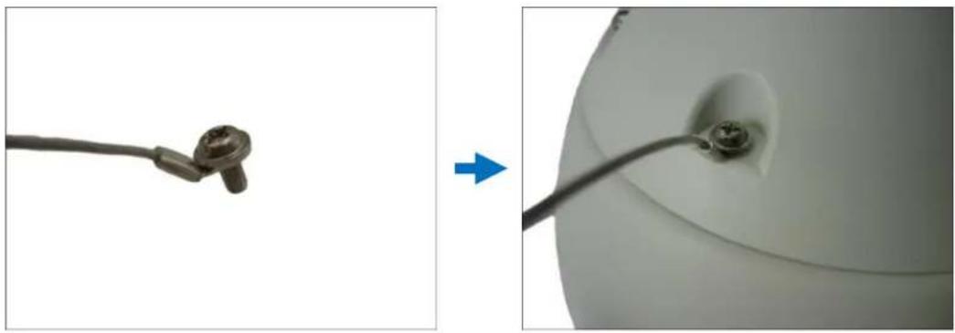 ACTi I910 - How to Attach the Safety Wire Strap - 2