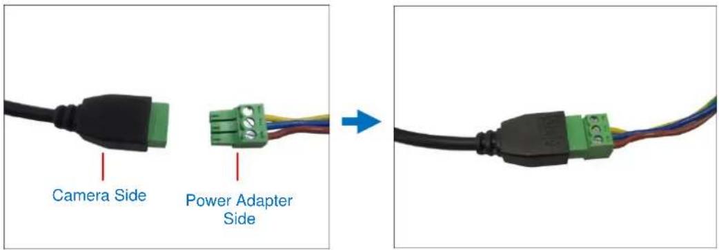 Camera Side Power Adapter Side