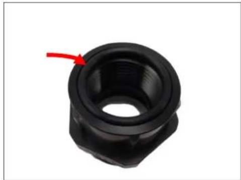 ACTi I910 - Insert the clamping nut through the Ethernet cable. - 3