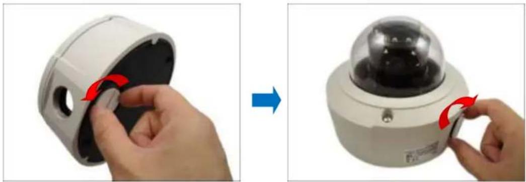 ACTi B83 - Step 2: Open the Dome Cover - 1