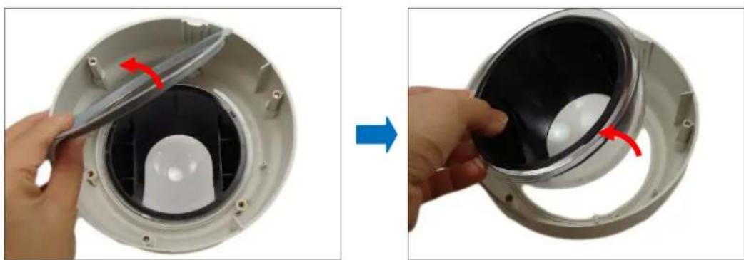 ACTi E64A - How to Replace the Dome Cover - 3