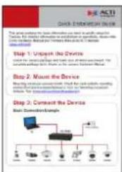 ACTi E64A - Package Contents - 7