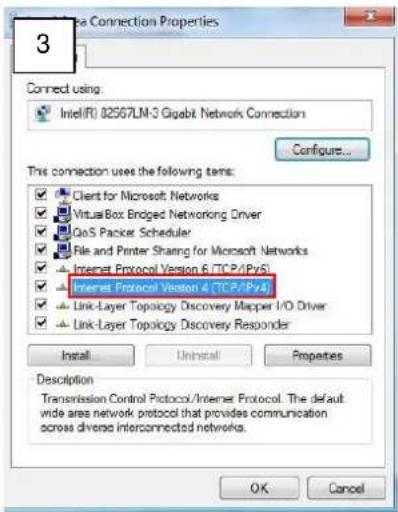 Connect using Intel(R) 82567LM-3 Gigabit Network Connection Configure... This connection uses the following items: ✓ Client for Microsoft Networks ✓ Virtual Box Edged Networking Driver ✓ GoS Packet Scheduler ✓ File and Printer Sharing for Microsoft Networks ✓ Internet Protocol Version 6 (TCP/IPvS) ✓ Internet Protocol Version 4 (TCP/IPvA) ✓ Link-Layer Topology Discovery Mapper I/O Driver ✓ Link-Layer Topology Discovery Responder Install Uninstall Properties Description Transmission Control Protocol/Internet Protocol. The default wide area network protocol that provides communication across diverse interconnected networks. OK Cancel