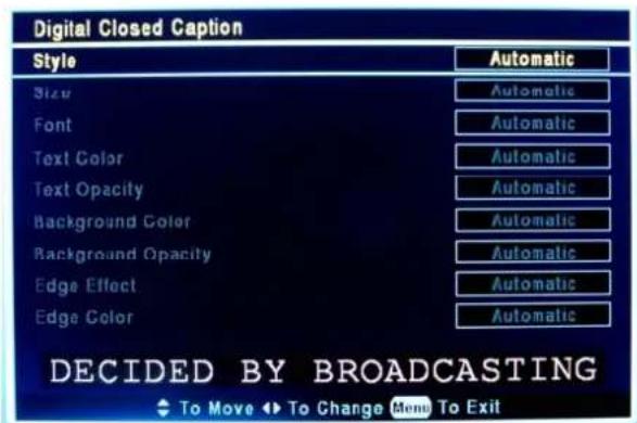 Proscan 37LB30Q - Digital Closed Captions - 1