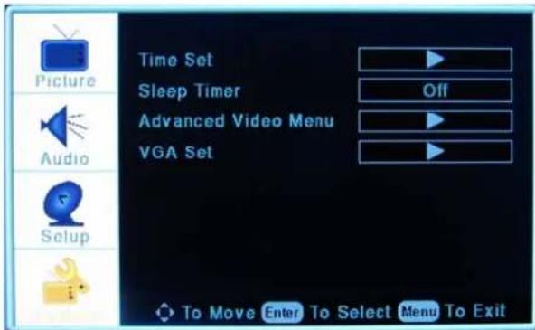 Proscan 37LB30Q - VGA MENU OPTIONS - 1