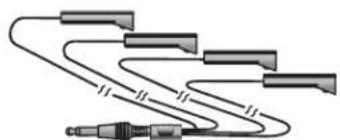 MITSUBISHI LT-3280 - One Quadruple IR Emitter cable. - 1