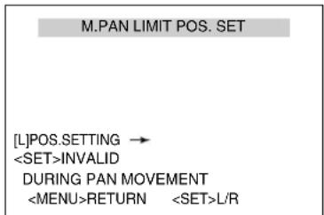 JVC TK-C685WPE - Set the left limit position - 1