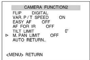 JVC TK-C685WPE - 3Select the [CAMERA FUNCTION2] screen - 1
