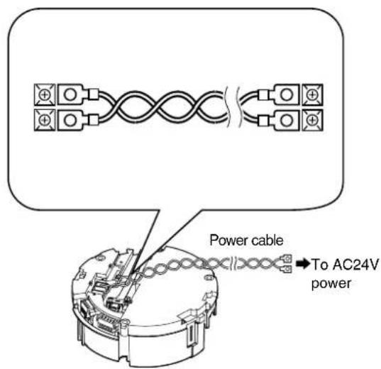 JVC TK-C685WPE - Connecting AC 24 V power - 1
