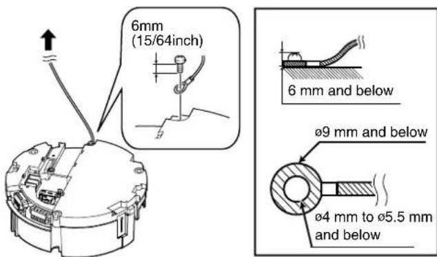 JVC TK-C685WPE - 6Mount the safety wire that connects the ceiling mount bracket to the ceiling - 1