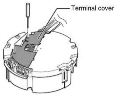 JVC TK-C685WPE - 9Mount the terminal cover - 1